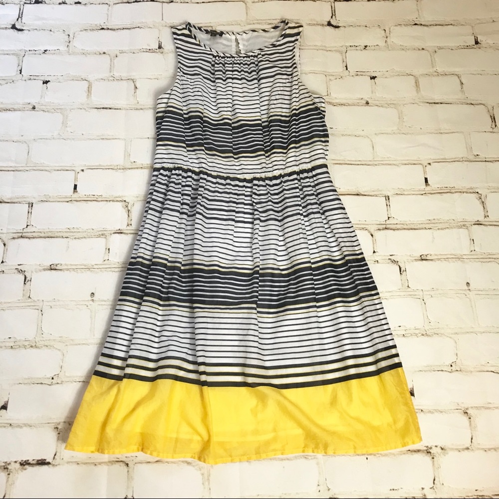 Talbots sleeveless striped dress size 6P